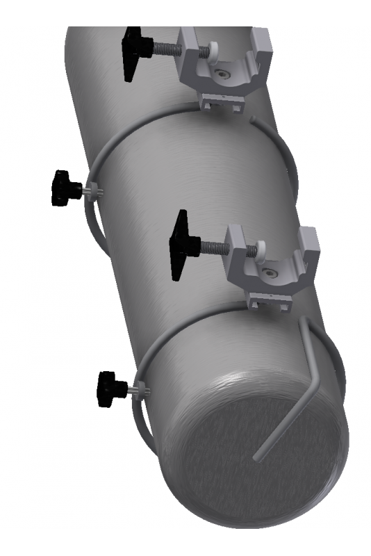 Hållare till gasflaska 2 varianter Ø117mm / Ø140mm