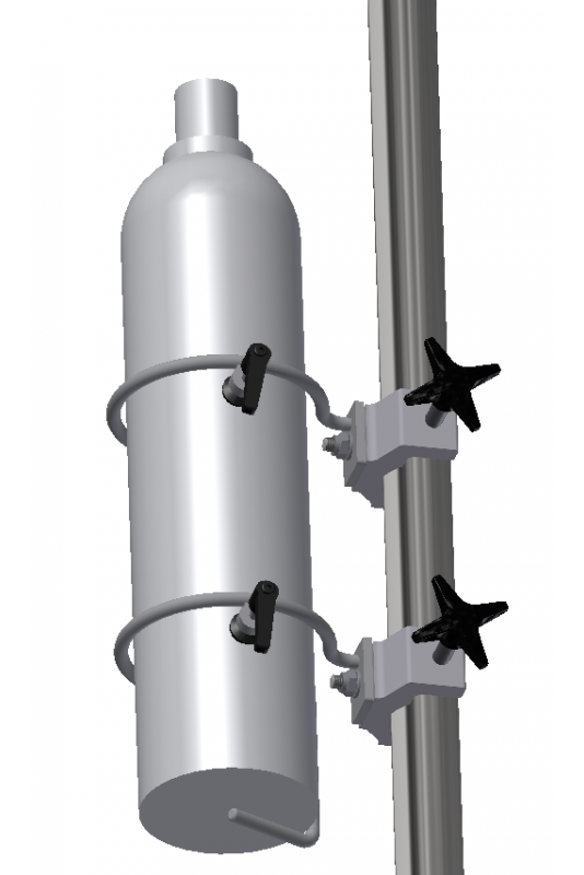 Hållare till gasflaska 2 varianter Ø117mm / Ø140mm